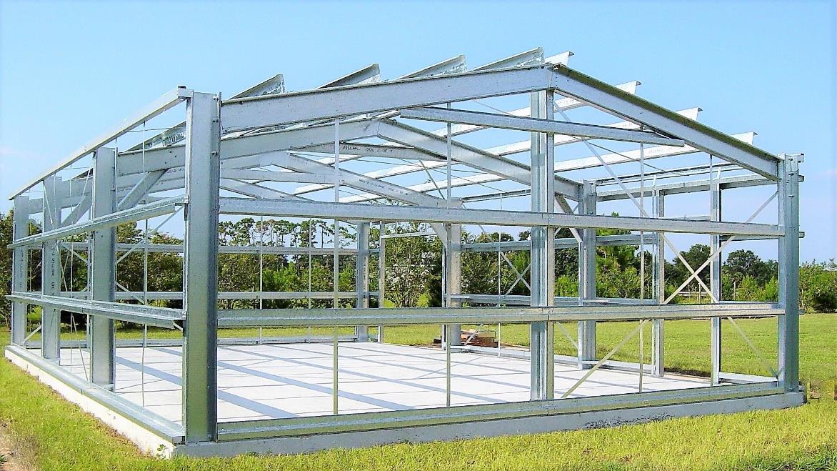 Steel building assembly detail