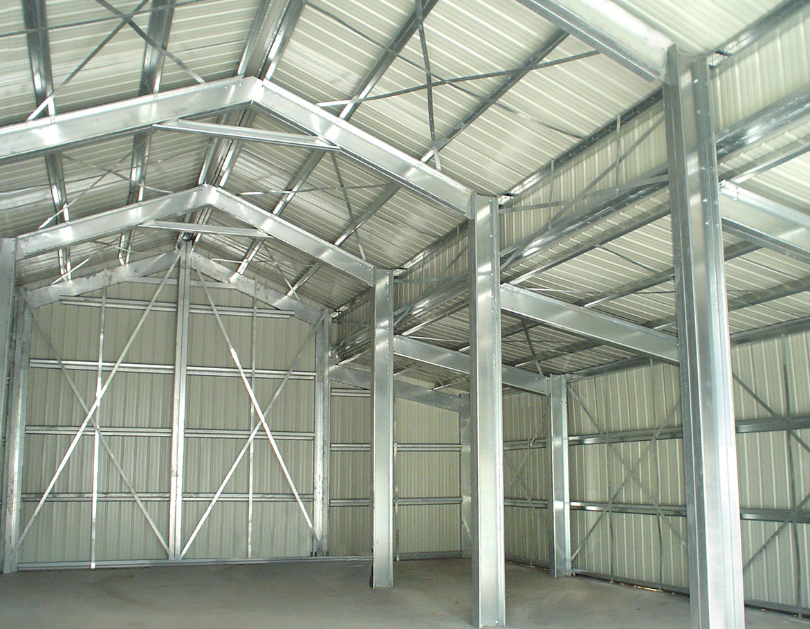 Steel building assembly detail